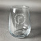 Fish Stemless Wine Glass - Front/Approval