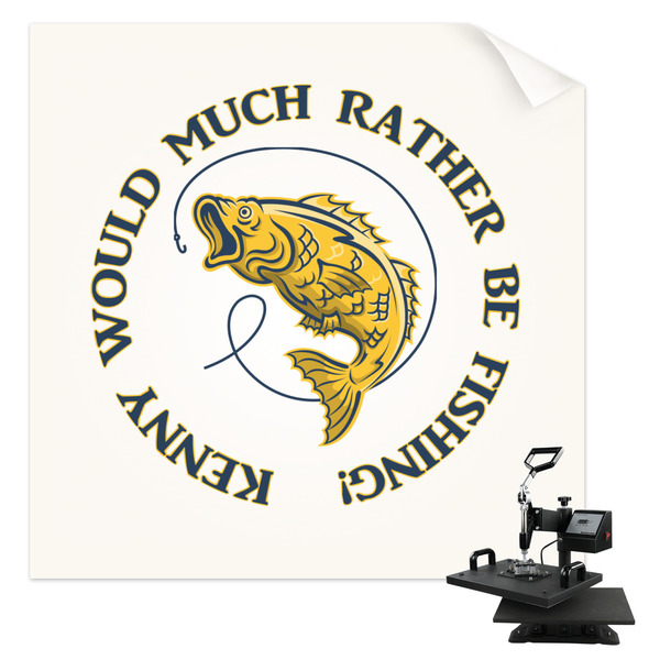Custom Fish Sublimation Transfer - Shirt Back / Men (Personalized)