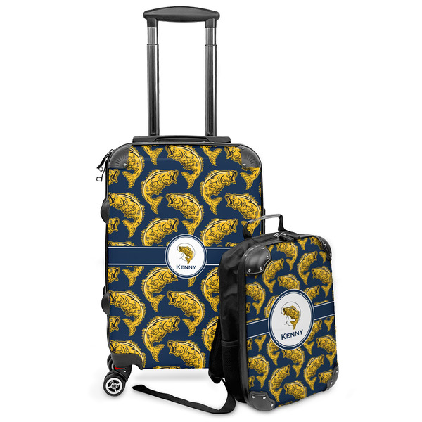 Custom Fish Kids 2-Piece Luggage Set - Suitcase & Backpack (Personalized)
