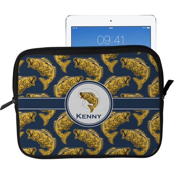 Custom Fish Tablet Case / Sleeve - Large (Personalized)
