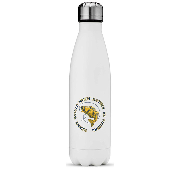 Custom Fish Water Bottle - 17 oz. - Stainless Steel - Full Color Printing (Personalized)