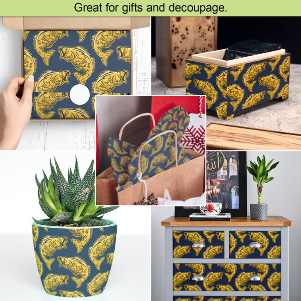 Fish Tissue Paper - In Use Collage