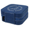 Fish Travel Jewelry Boxes - Leather - Navy Blue - View from Rear