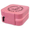 Fish Travel Jewelry Boxes - Leather - Pink - View from Rear