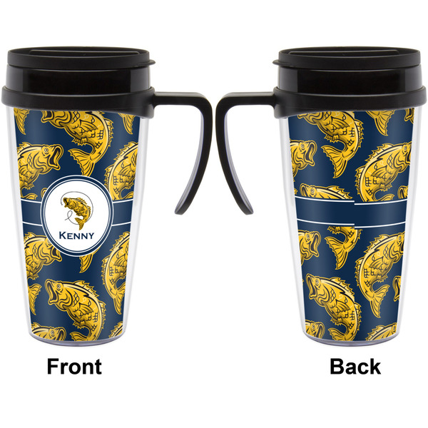 Fish Travel Mug with Black Handle - Approval