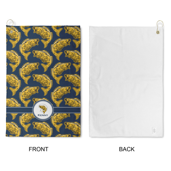 Fish Waffle Weave Golf Towel - Approval