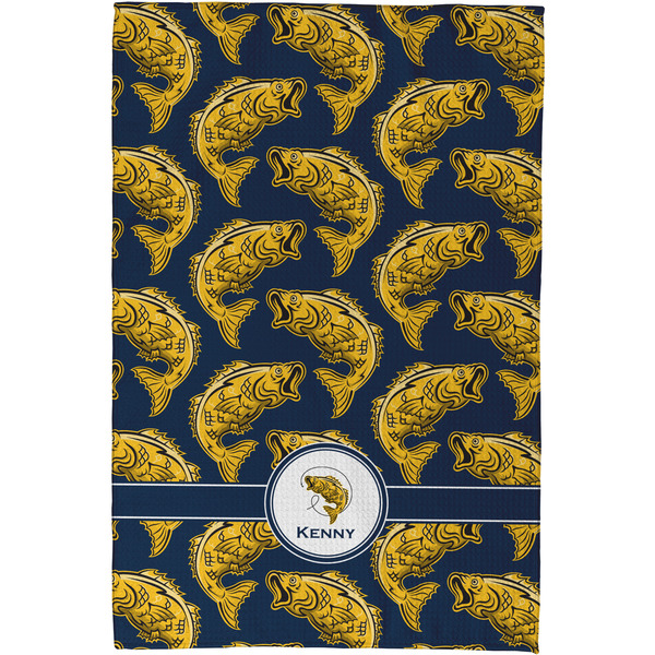 Fish Waffle Weave Towel - Full Color Print - Approval Image