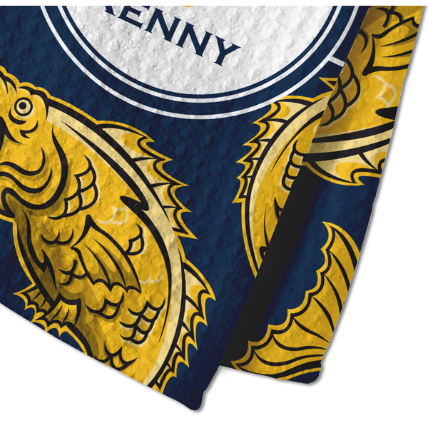 Fish Waffle Weave Towel - Closeup of Material Image