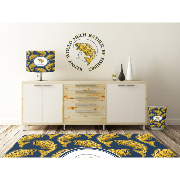 Fish Wall Graphic Decal Wooden Desk