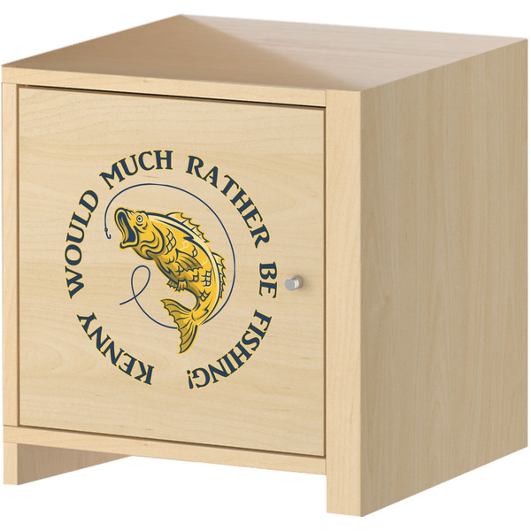 Fish Wall Graphic on Wooden Cabinet