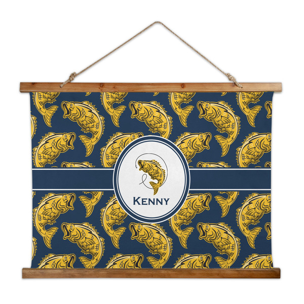 Custom Fish Wall Hanging Tapestry - Wide (Personalized)