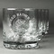 Fish Whiskey Glasses Set of 4 - Engraved Front
