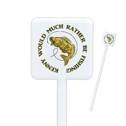 Fish Square Plastic Stir Sticks (Personalized)