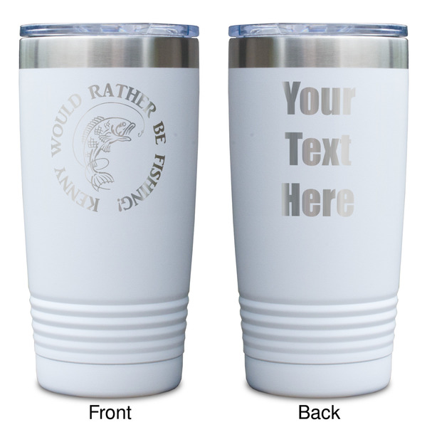 Fish White Polar Camel Tumbler - 20oz - Double Sided - Approval