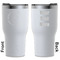 Fish White RTIC Tumbler - Front and Back