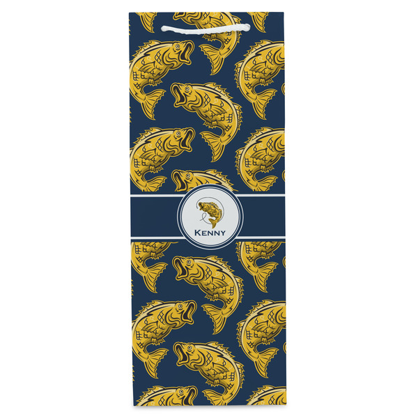 Fish Wine Gift Bag - Matte - Front