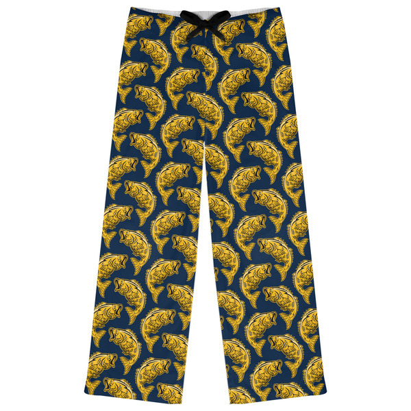 Custom Fish Womens Pajama Pants - S