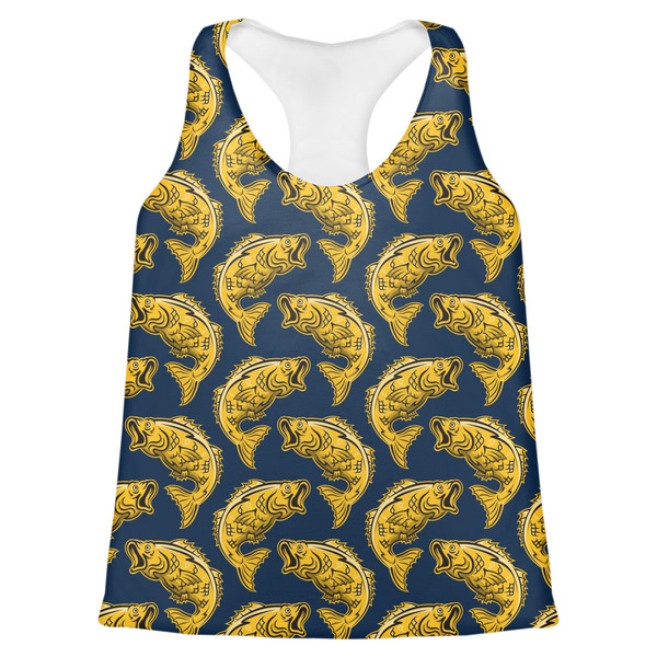Custom Fish Womens Racerback Tank Top - X Large