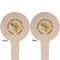 Fish Wooden 4" Food Pick - Round - Double Sided - Front & Back