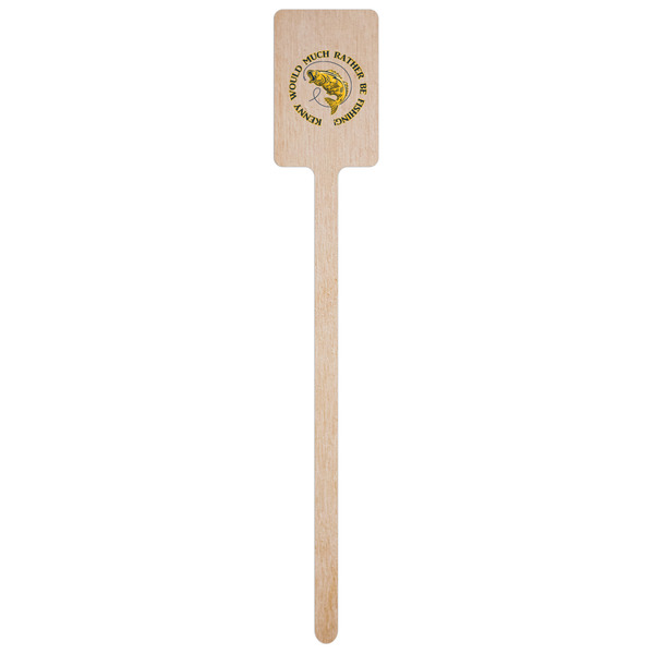 Fish Wooden 6.25" Stir Stick - Rectangular - Single Stick