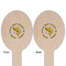 Fish Wooden Food Pick - Oval - Double Sided - Front & Back