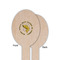 Fish Wooden Food Pick - Oval - Single Sided - Front & Back