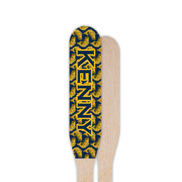 Fish Wooden Food Pick - Paddle - Single Sided - Front & Back