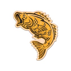 Fish Genuine Maple or Cherry Wood Sticker