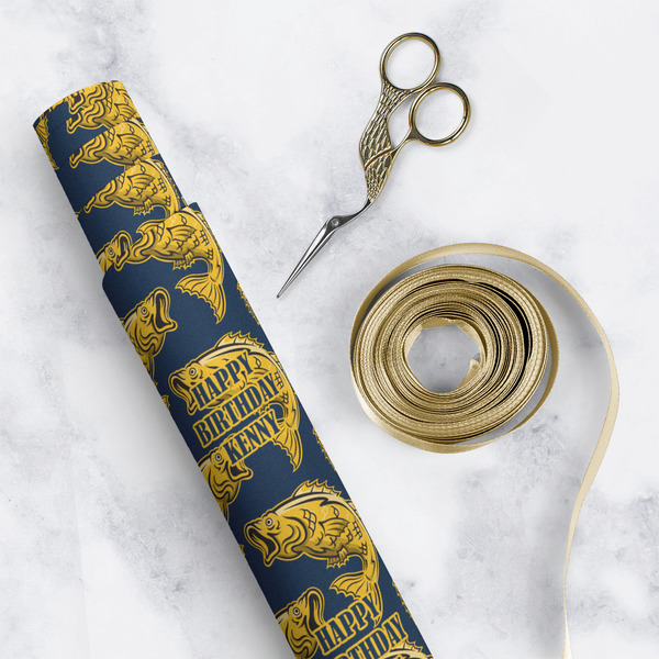 Fish Wrapping Paper Roll - Matte - In Context