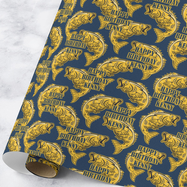 Custom Fish Wrapping Paper Roll - Large - Matte (Personalized)