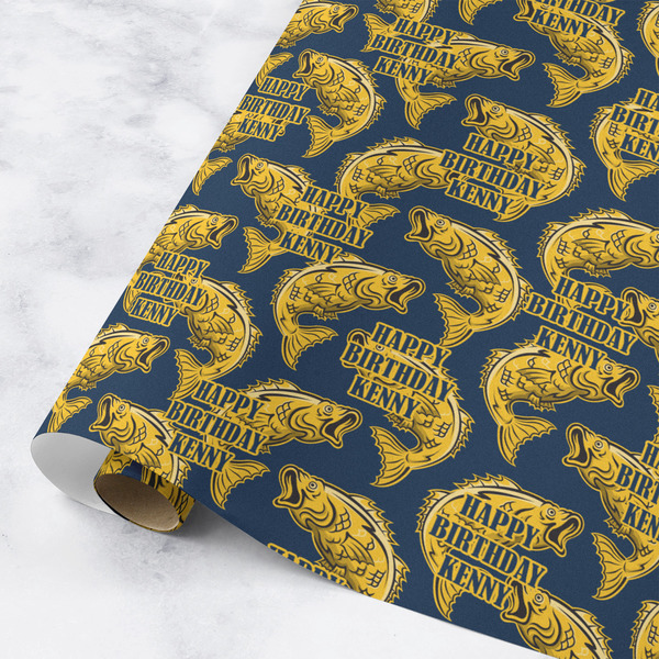 Custom Fish Wrapping Paper Roll - Medium - Matte (Personalized)