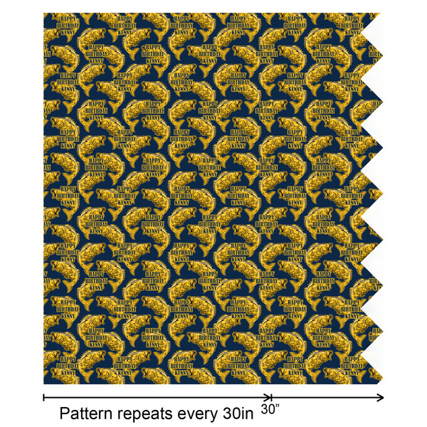 Fish Wrapping Paper Roll - Matte - Partial Roll