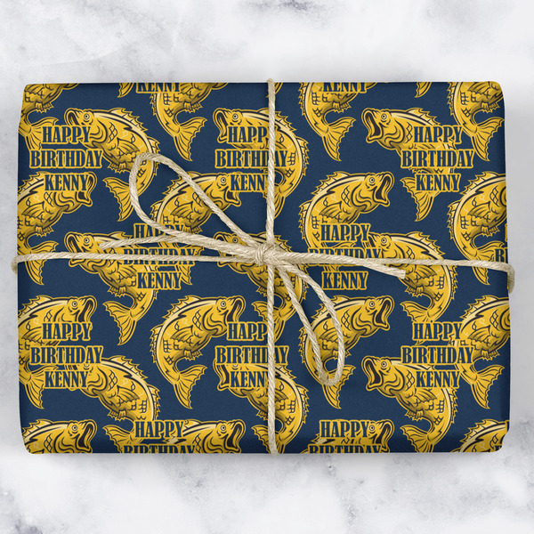 Fish Wrapping Paper Roll - Matte - Wrapped Box
