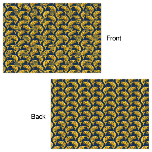 Fish Wrapping Paper Sheet - Double Sided - Front & Back