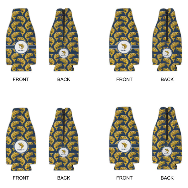 Fish Zipper Bottle Cooler - Set of 4 - APPROVAL