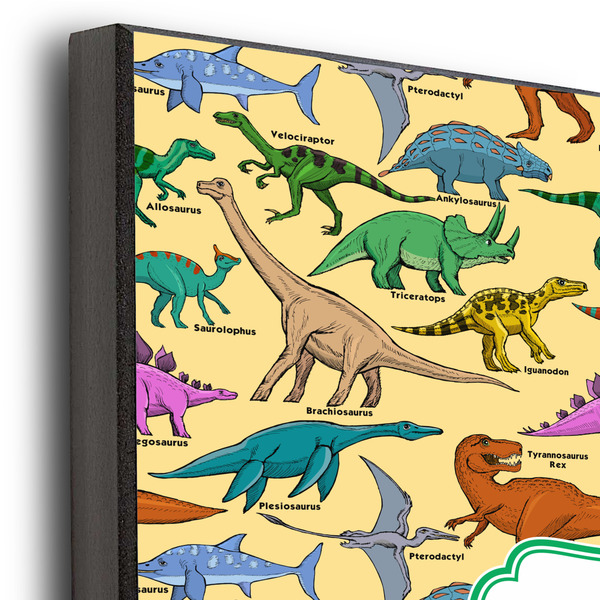 Dinosaurs 11x14 Wood Print - Closeup