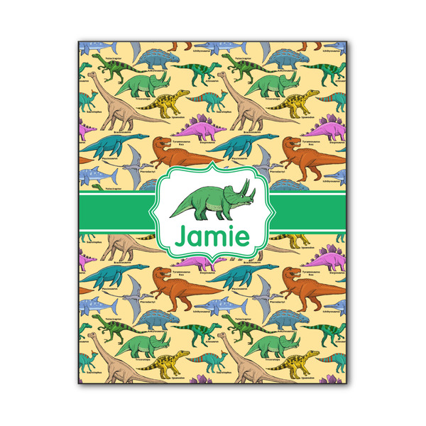 Custom Dinosaurs Wood Print - 11x14 (Personalized)