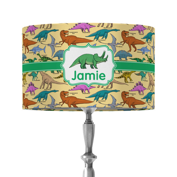 Custom Dinosaurs 12" Drum Lamp Shade - Fabric (Personalized)