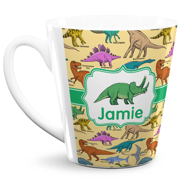 Custom Dinosaurs 12 Oz Latte Mug (Personalized)
