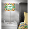 Dinosaurs 13 inch drum lamp shade - in room