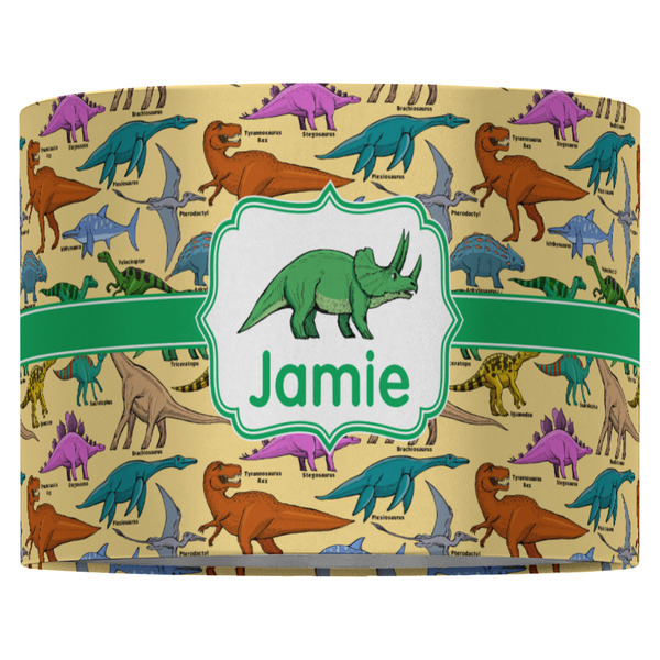 Dinosaurs 16" Drum Lampshade - FRONT (Fabric)