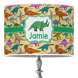 Dinosaurs 16" Drum Lamp Shade - Poly-film (Personalized)