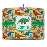 Dinosaurs 16" Drum Pendant Lamp - Fabric (Personalized)
