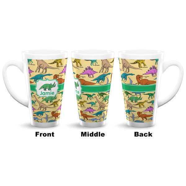 Dinosaurs 16 Oz Latte Mug - Approval