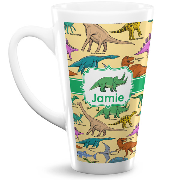 Custom Dinosaurs 16 Oz Latte Mug (Personalized)