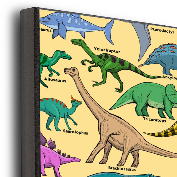 Dinosaurs 16x20 Wood Print - Closeup
