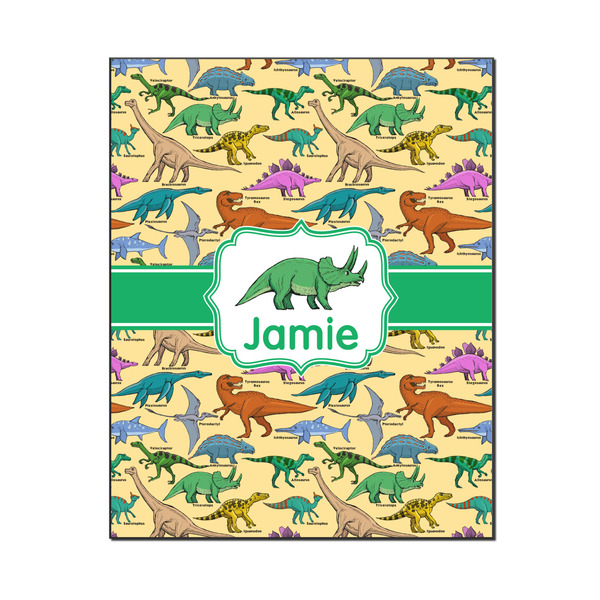 Custom Dinosaurs Wood Print - 16x20 (Personalized)