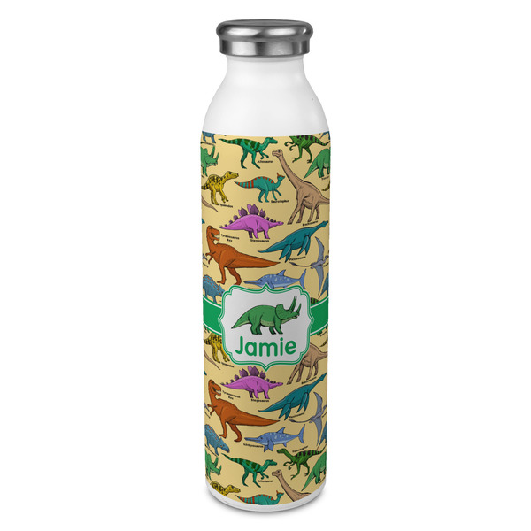 Custom Dinosaurs 20oz Stainless Steel Water Bottle - Full Print (Personalized)