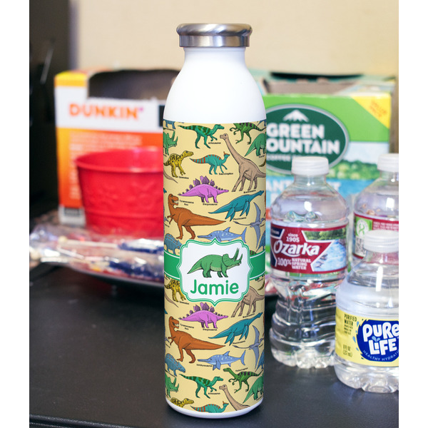 Dinosaurs 20oz Water Bottles - Full Print - In Context
