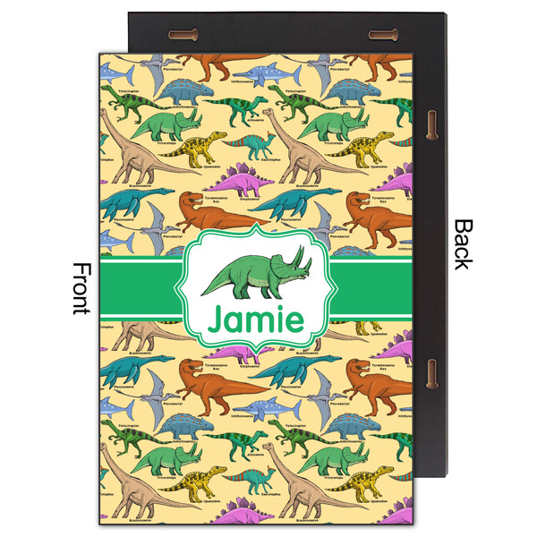 Dinosaurs 20x30 Wood Print - Front & Back View